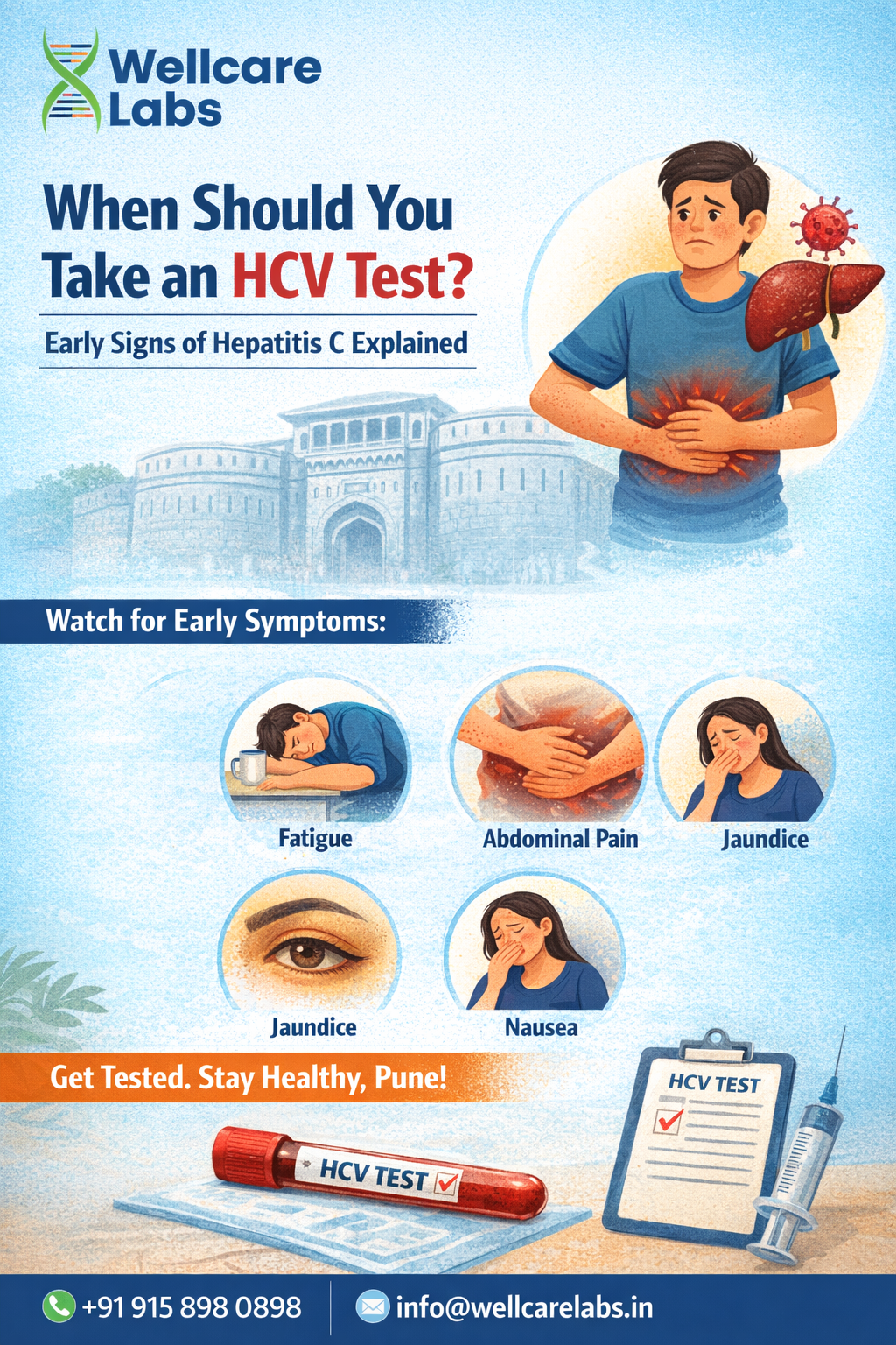 When Should You Take an HCV Test? Early Signs of Hepatitis C Explained